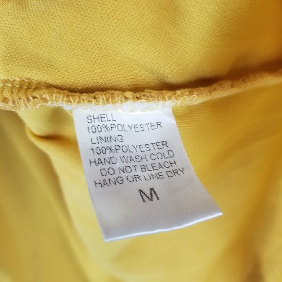 Tea N Rose Yellow Lace Overlay Knee Length Midi Dress sz M - Picture 8 of 8